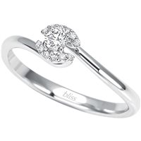 Anello Bliss Donna in Oro bianco Diamante 0.11 Ct 20066991-12 - 20066993-14